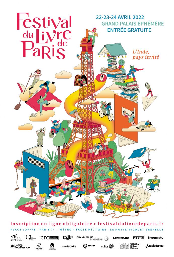 Festival du Livre de Paris les 22-23-24 avril.